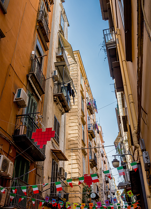 Dans les rues de Naples